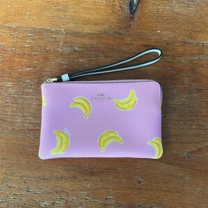 Pink Banana Coach Wallet